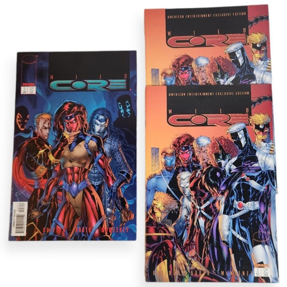 Wildstorm Comics Wild Core #2 & Wild Core #3 Image 1997 Pre-owned NM